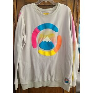 Rare 2017 Mokuyobi x Trolli Weirdly Woven Sweatshirt Large Graphic Pullover